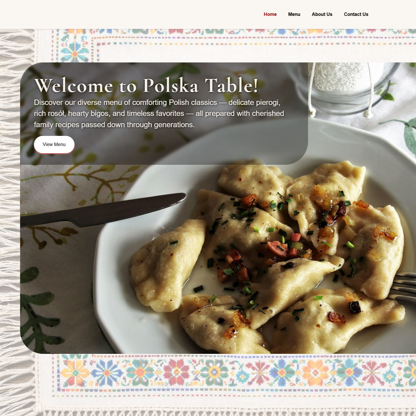 Image to Polska Table Project